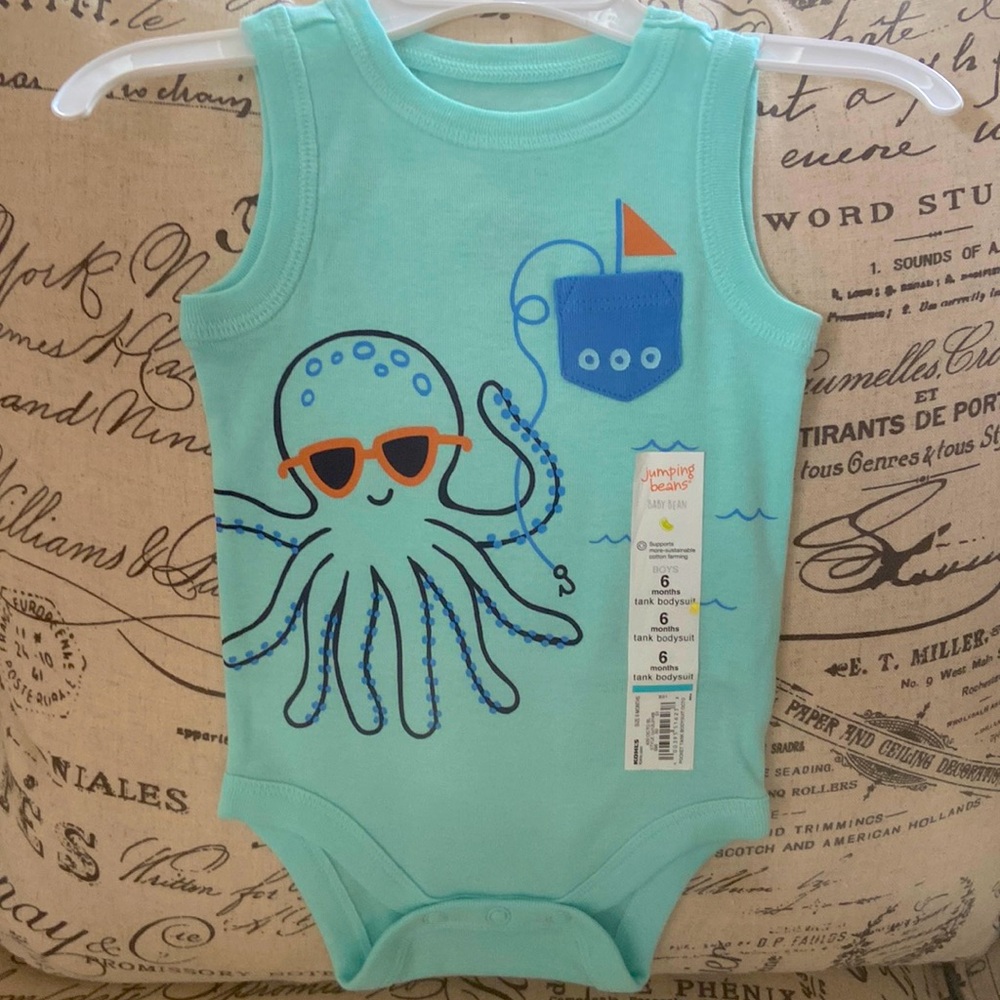 Baby boy jumping beans tank bodysuit